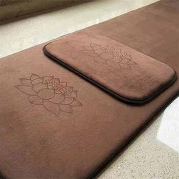 大礼拜拜垫大拜垫顺滑加厚磕大头拜垫拜佛垫大拜108拜忏垫家用 咖啡色