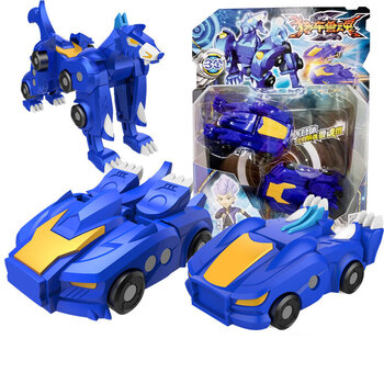 正版三宝玩具猎车兽魂龙威虎魄变形机器人对战合体玩具 啸冰吸塑装_ 1