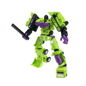 mft dx9 蚁力神工程车挖土机推土机变形玩具金刚5机器人 绿色小力神