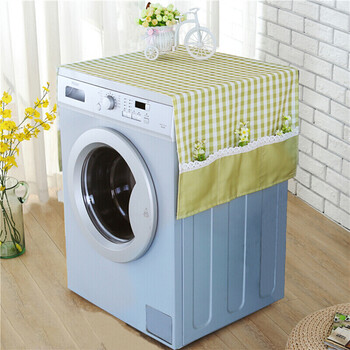 sleepybear家纺 布艺滚筒洗衣机罩三洋小天鹅西门子海尔 清新绿 55*
