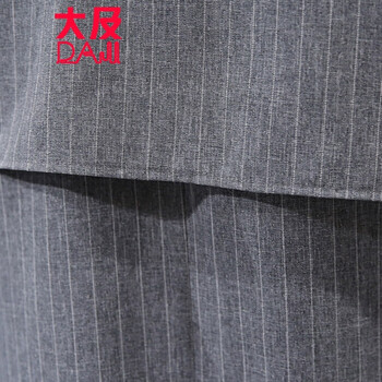 大及 2015春秋新款韩版OL气质女装风衣显瘦修身中长款纯色外套薄款 藏青 XL