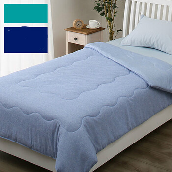 超冷感薄被 夏季空调被夏凉被单双人可水洗被子 蓝色 180x200cm