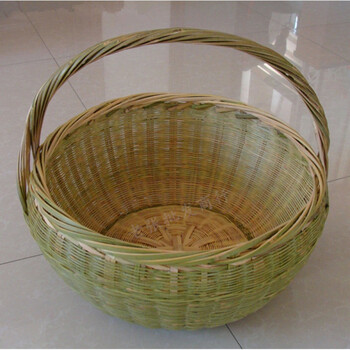 纯手工竹编菜篮子竹筐竹篓购物手提篮竹篮子水果篮环保菜篮竹制品 全