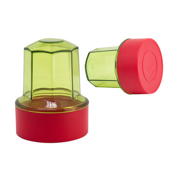 金隆兴【超级爆款】财务收纳盒法人章收纳印章盒印章收纳多功能印章包印章盒圆形银行财务用品B8051红色