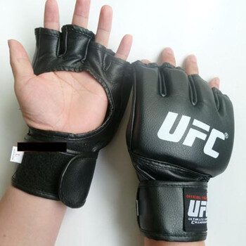 ufc拳击手套mma拳套半指拳套散打拳套搏击手套地面格斗竞技赛拳套