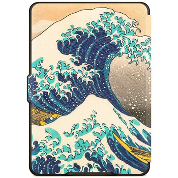 
                                        纳图森（Natusun）K5-04适配Kindle 958版保护套/壳Kindle Paperwhite 1/2/3代 电纸书休眠皮套 神奈川冲浪里                