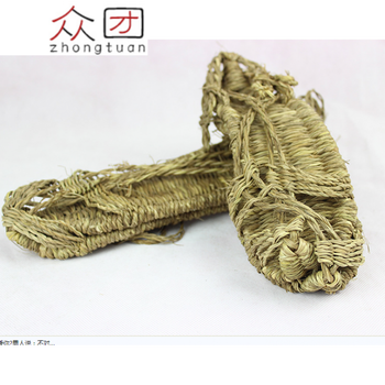 红军草鞋 稻草鞋手工编织渔夫鞋 手工艺装饰品舞台道具男女凉草 草鞋