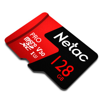 Netac 朗科 PRO MicroSDXC UHS-I U3 V30 TF存储卡 128GB