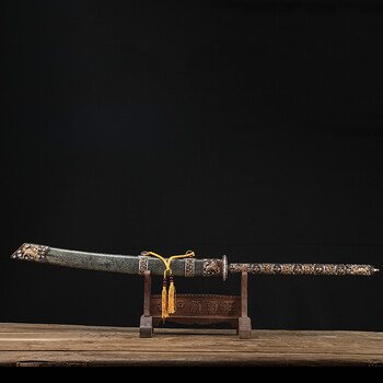 拍卖已结束06小清剑 龙泉宝剑 深蓝之剑作者钟石勇倾力打造 送剑架