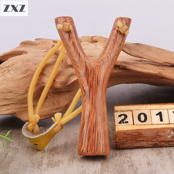 木质弹弓实木纯手工精准强力儿童户外禁止打鸟打野鸡木头弹工 鸡翅木