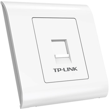 TP-LINK TL-EF601 单口网络信息面板 86型工程级电脑光纤宽带网线插座（集成六类非屏蔽免打信息模块）