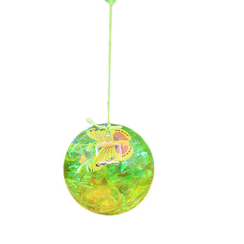 5.5带绳发光弹力球 地摊玩具热卖创意儿童小孩玩具礼品 6.5带绳彩带球