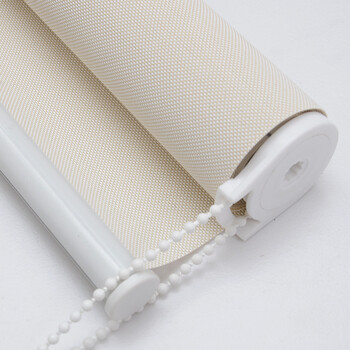 大登阳光面料卷帘窗帘拉珠帘全遮光遮阳透景阻燃防火办公室工程卷帘