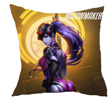 周边抱枕沙发靠垫床头靠背汽车靠垫 半藏源氏麦克雷英雄抱枕 黑百合2