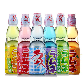 哈达波子汽水饮料 日本原装进口哈达弹珠汽水 碳酸饮料 果味饮料 波子汽水草莓味200ML