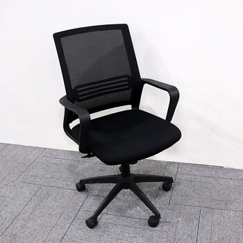 按摩转椅扶手办公椅靠背弓形时尚老板职员餐椅网布书房升降电脑懒人