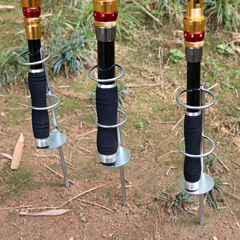 海杆支架地插海竿配件鱼具垂钓用品2个海竿支架地插