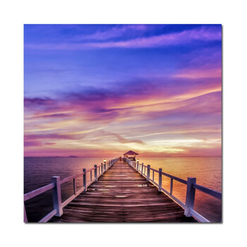 三件7折餐厅挂画大海上日出风景壁画现代简约客厅沙发背景墙画楼梯