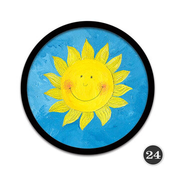 儿童房 圆形装饰画 卧室床头组合挂画极有家墙画欧式卡通个性壁画sn