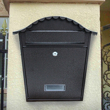 欧式别墅信箱室外防水防雨信报箱喷塑防锈欧式邮筒 古铜色