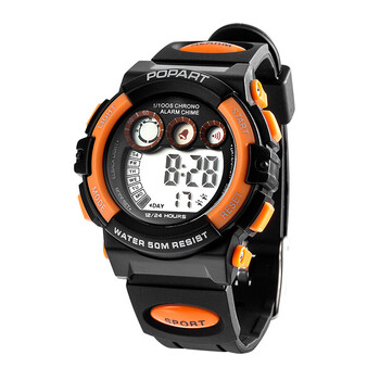 手表男学生女孩中小学生大童数字式夜光防水运动男孩儿童电子表 944黑