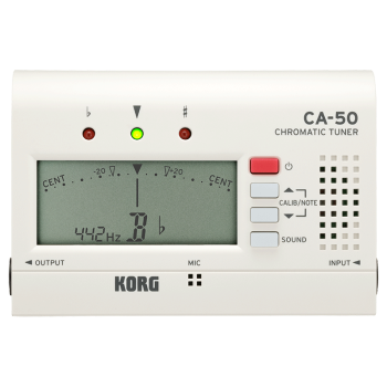 KORG 升级版CA-50吉他二胡萨克斯管乐通用调音器乐器校音器调音表 CA-50+普通拾音夹