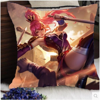 王者荣耀周边抱枕沙发汽车靠垫 水晶猎龙者花木兰大乔扁鹊阿轲等 双形