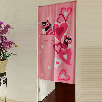 
                                        风雅荷塘  爱情表白  85*150CM 经编纱精品印花风水门帘 布艺 隔断 送杆                