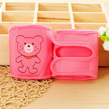 儿童护膝夏天防摔运动舞蹈学步小孩子幼儿宝宝爬行透气弹力可调节 四