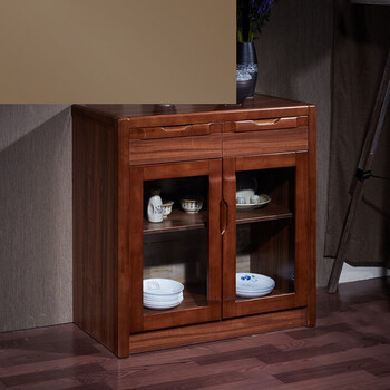 茶水柜实木色餐边柜储物柜简约柜子客厅碗柜厨房收纳边柜茶柜酒柜 a
