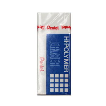 派通（Pentel ）高聚物集屑橡皮 学生儿童制图橡皮擦 ZEH05 白色 4块装
