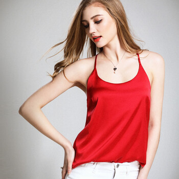 2018春夏新款吊带打底衫背心女 酒红色 xl