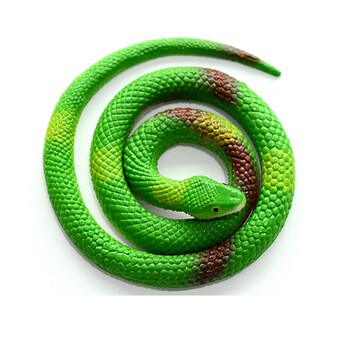 仿真蛇创意塑胶儿童玩笑动物假软蛇模型小玩具弹性假蛇橡皮蛇 大号1米