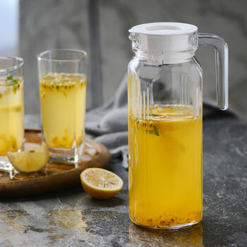 艾格莱雅aglaia 玻璃水壶 凉水壶水杯套装5件套 冷水壶果汁花茶壶扎壶