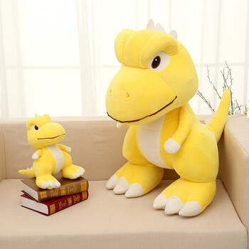 小耳窝 黄色可爱小恐龙阿贡毛绒玩具宝宝生日礼物玩偶 50cm