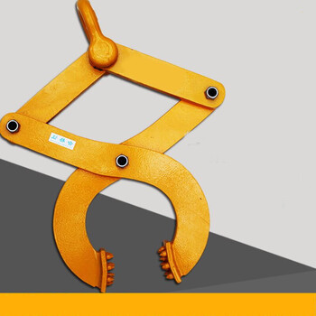 2018夹具夹钳油桶吊钩叉车夹子钢板木板托盘铁桶货柜石板起重钳 2t