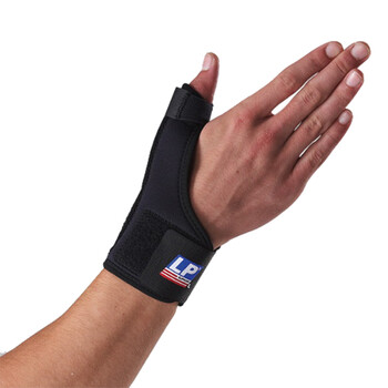 lp763 lp护腕/拇指扭伤/骨折/妈妈手/lp护指lp护具 黑色 单只 s 14.