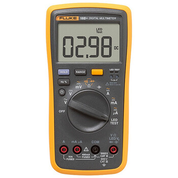 福禄克（FLUKE）18B+数字万用表 掌上型多用表自动量程发光LED测试仪器仪表