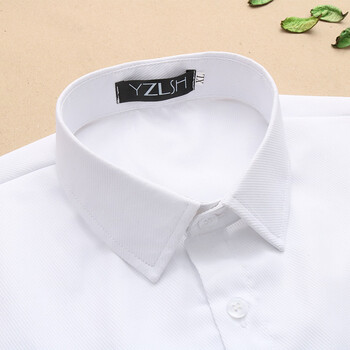 衬衫假领子男春秋冬季纯色装饰衬衣领男士假领挺括有型节约领 暗斜纹