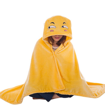 懒人滑稽披风披肩龙猫表情斗篷遮光空调毛毯fff团审判披风 cos动漫