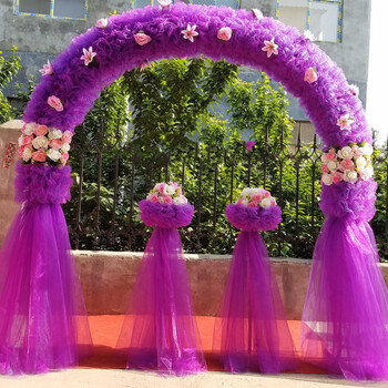 绢花拱门婚庆花门幸福门开业店庆活动拱门花拱门道具婚礼花门成品