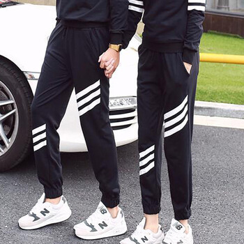 2015年新款情侣休闲运动套装嘻哈街舞裤吊裆裤男女低裆跨裤哈伦裤潮爵士舞服装练功裤演出裤 图片色单一套 S
