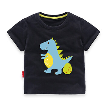 男童短袖t恤夏装婴幼儿宝宝衣服恐龙图案儿童上衣1