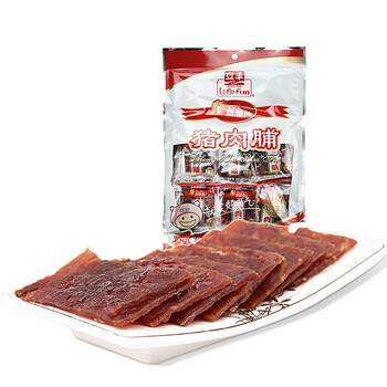 【京东超市】上海特产 立丰 猪肉脯 95g 猪肉干肉脯肉干零食休闲小吃