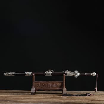 倚天剑 龙泉宝剑 深蓝之剑作者钟石勇倾力打造 送剑架款式随机 可免费