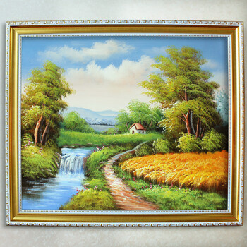 风景花卉抽象油画 家居客厅墙画餐厅壁画卧室装饰画玄关挂画 树林横向