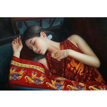 杜晓枫 《初梦》 布面油画