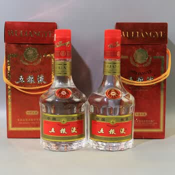 五粮液 1998年 2000年 39度 500ml 2瓶【38】(老酒 白酒)061266拍卖