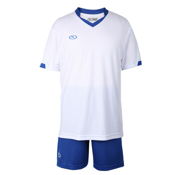 闪电足球队服定制足球服套装男光板足球服套装组队足球训练服 白色 m