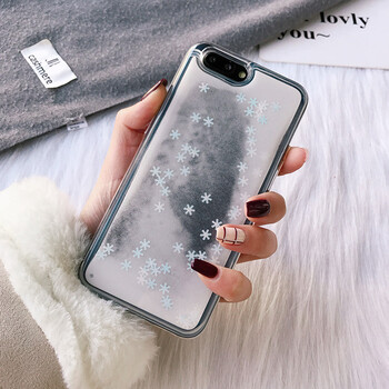 哮天虎流动闪粉流沙oppor9s/r11s手机壳日韩简约透明全包女款r11保护